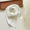 Bufanda de seda de color liso súper larga de 2 m, elegante bufanda francesa para vestido, accesorios de lazo, diadema fina, lazo para bolso, cinta