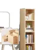 Estantería de Madera Maciza Estante de Almacenamiento Sala de Estar de Pie Simple Infantil Librero Hogar Multicapa Dormitorio Estudiante Oficina Almacenamiento