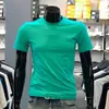 Camiseta Masculina de Manga Curta Cor Sólida de Verão, Top de Manga Meia-Manga com Gola Redonda, Camisa Básica Masculina Branca, Camisa Tendência de Corte Slim