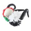 Nueva hebilla de cabeza de flor europea y americana, tocado de fiesta de cosplay de Halloween, diadema divertida con calavera de cuerno de ganado y oveja