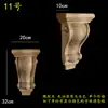 Madera maciza madera europea calcomanía de talla de madera pilar capitel viga soporte pared de fondo armario gabinete pasillo apertura mate cabeza de flor decorativa ménsula