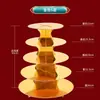 Suporte para Bolo Clássico de Múltiplas Camadas, Decoração Simples Clássica para Bolo de Aniversário, Mesa de Sobremesas, Suporte de Pêssego para Aniversário, Atacado de Fábrica