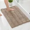 Tapete de Chão de Chenille, Estoque Disponível, Tapete de Banho Retangular Macio e Absorvente de Água, Opções Multicores para Banheiro, Quarto, Hall de Entrada e Uso Doméstico, Fornecimento Direto da Fábrica