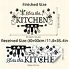 Br3367F Cocina Creativa Inglés Embellecimiento Estilo Ins Impermeable Autoadhesivo Pegatina de Pared Estufa Transfronteriza Popular Pegatina Decorativa