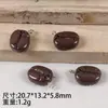 Juguete de Comida Miniatura Simulada Accesorios de Resina de Grano de Café Pegamento de Crema DIY Funda de Teléfono Móvil Imán para Refrigerador Hebilla de Zapato Accesorios para el Cabello