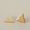 Acessórios para joias diy pingente triângulo liso pingente triângulo pequeno 12*13mm pingente com gravação LOGOTIPO