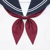 Bufanda Triangular Jk Nudo de Pez Dorado de Color Sólido Estilo Japonés Sin Nudo Cuello Kansai Traje de Marinero Lazo de Moño Mariposa