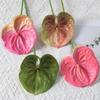 Sinta fogo de palma vermelha 3D palma de ganso flor artificial planta material de flor de casamento decoração de casamento arranjo de flor artificial fábrica atacado