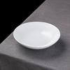 Plato de sopa redondo de cerámica blanca china, tazón poco profundo, plato frío, plato de forma especial, plato pequeño para saltear, vajilla personalizada al por mayor