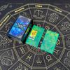 Baralho de Tarot Dourado Waite Carta de Tarot Tarot Impressão Colorida Carta de Tarot PVC Impermeável Jogo de Mesa de Tarot Toalha de Mesa