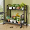 Estante para Flores Estante de Almacenamiento Estante para Flores de Balcón Sala de Estar de Pie Hierro Escalonado Multicapa Estante para Macetas de Plantas Suculentas Flores