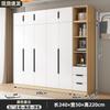 Armário de Armazenamento com Porta Dupla para Apartamentos de Aluguel, Guarda-Roupa Simples de Pendurar, Minimalista Moderno para Casa de Apartamento Pequeno, Quarto