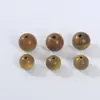 Cuentas Sueltas de Sándalo Verde Natural, Cuentas Redondas de Madera Maciza, Varios Estilos de Cuentas de Madera para Pulseras y Collares Hechos a Mano DIY Venta al por Mayor