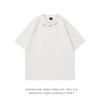 Camiseta de manga corta de algodón pesado retro de estilo americano para hombre, nueva marca de moda de verano, regordeta, atractiva, de alta gama, holgada, de media manga para hombre