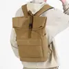 Mochila de lona nueva y moderna, gran capacidad, simple y versátil, de moda para ir al trabajo y viajes de negocios, mochila para portátil