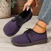 2026 Sapatos Casuais de Cadarço Plus Size com Forro de Lã para o Inverno Novos de Comércio Exterior Confortáveis Quentes Transfronteiriços Sapatos Femininos de Solado Macio