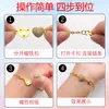 Pulsera con Cierre Magnético de Flor de Rosa de Aleación Transfronteriza Conexión de Collar Cierre Magnético de Corazón Cierre de Joyería Accesorios de Joyería DIY