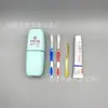 Copo de lavagem quadrado caixa de escova de dentes portátil caixa de armazenamento de escova de dentes e pasta de dente para viagem ao ar livre pode ser impresso logo