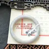 Artículo ÚnicoJadeíta Grado A, Fino y Suave, Humectado, Morado Claro Violeta con Patrones Florales, Pulsera de Círculo Completo, Tallas 51 a 61