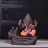 Nuevo quemador de incienso de reflujo de arena púrpura Quemador de incienso estilo Tailandia India Quemador de incienso de elefante dios Quemador de sándalo Venta al por mayor transfronteriza
