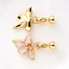 Fecho para Colar de Pérolas de Fábrica Original Fecho de Figura de Oito com Inlay de Cobre Cor 18K Conservável Fecho Conector de Acessório para Joias DIY