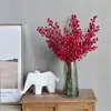 Arreglo Floral Fruta de la Prosperidad Bayas Rojas Bayas de Acebo Rojas Frutas Rojas Fruta de la Suerte Sala de Estar Flores Artificiales Adornos Entrega Directa
