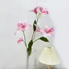 Nueva Lirio Pequeño 7 Cabezas Lirio Colorido Flor Artificial Hogar Hotel Decoración Suave Boda Paisajismo Floral Flor Artificial