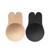 Pasta de peito de galho respirável anti-protuberância anti-protuberante anti-queda conjunto de silicone à prova d'água de orelhas de coelho feminino de verão