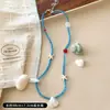 Colar com Pingente Estrela do Mar Concha Contas Coloridas Estilo Boho Joias para Férias na Praia Oceânica Joias Europeias e Americanas