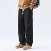 Mk8829 Calças de Caminhada ao Ar Livre Novas para Primavera e Outono Calças Retas Largas Casuais Estilo High Street Americano Jovem