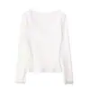 Camiseta de Terciopelo con Encaje, Cuello en V, Manga Larga para Mujer, Suave y Acogedora, Nuevo Diseño Otoño e Invierno, Elegante Capa Interior, Top Ajustado