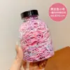 Diademas de Colores para Mujer, Estilo Coreano Negro, Bandas de Goma Desechables Engrosadas, Accesorios para el Cabello, Anillos para el Cabello que No Dañan el Cabello