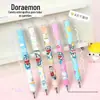Caneta Gel Retrátil Fofa Ins-Style 0.5mm Ponta Bala Preta Papelaria Atacado para Estudantes