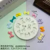Molde de Silicone Coração Girly Francês com Laço para Fondant Decoração de Bolo Caseira DIY Molde de Chocolate Argila