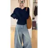 Chegou. Suéter de tricô feminino para outono e inverno, de alta qualidade, casual, macio e confortável, acinturado, afina a silhueta, top para usar por baixo