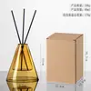 Difusor de Aroma Triangular Pequeno de Vidro de Alta Qualidade Sem Chama para Uso Doméstico, Difusor de Fragrância de Longa Duração com Varetas para Hotel, Garrafa Vazia para Exibição em Ambientes Internos