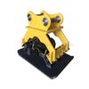 Excavadora vibratoria hidráulica apisonadora excavadora máquina apisonadora plana cuchara de excavadora equipo de soporte del extremo delantero de la varilla