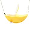 Hamster Banana Nest para o inverno quente pendurado rede Moon Boat em forma de cabine Hamster fornece pequeno ninho de algodão animal de estimação