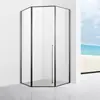 Tela de Chuveiro com Separação Seca e Molhada em Formato de Diamante para Banheiro 900x900 Banheiro Divisória de Vidro Temperado de 10mm
