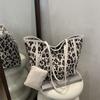 Bolso Retro de Gran Capacidad para el Trabajo Bolso de Mujer 2025 Nuevo Bolso Tote Estampado de Leopardo Más Fácil de Combinar Bolso de Hombro Viene con Billetera