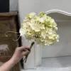 Ramo de flores de jazmín artificial, ramo pequeño, ramo de novia, flores para decoración de mesa, flores artificiales estilo ins