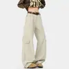 Colección de otoño 2026: pantalones largos de moda para hombre, 100% algodón, tela lavada y deslavada de algodón 300g, talla grande, corte holgado