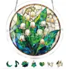 Producto nuevo transfronterizo Atrapasoles Susurrante Flor de Azur rompecabezas acrílico colgante de ventana decoración del hogar rompecabezas de 83 piezas