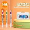 Caixa 12-cor 24-cor 36-cor marcador acrílico à base de água fácil de limpar crianças pequeno presente arte pintura caneta grafite