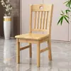 Silla de Comedor de Madera Maciza, No Requiere Instalación, Estructura de Ensamblaje Machihembrado, Silla Completamente de Madera Maciza, Silla con Respaldo para Uso Doméstico, Taburete de Madera con Respaldo para Restaurante, Silla de Madera
