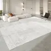 Alfombra de suelo para sofá de alta gama de lujo estilo crema antideslizante para sala de estar, ventanal, sin lavado, alfombra para mesita de noche de dormitorio