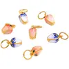 Colgante Tulipán de Arena de Vietnam Método Antiguo Pulsera de Goteo de Aceite Collar para Mujer Zhengzongjiu Flores de Cuentas