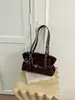 Bolsa de ombro de nicho coreana para mulheres, nova moda, bolsa tote de design de grande capacidade, bolsa de ombro vintage para o dia a dia