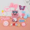 Gafas de sol castor loopy dibujos animados DIY joyería taza funda para teléfono móvil zapatos de agujeros hebilla accesorios de goma suave pantuflas pegatinas decorativas