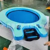 (Personalizado) Cadeira de Lounge Flutuante Inflável para Piscina de Lazer ao Ar Livre Cama Flutuante Inflável Redonda Plataforma Flutuante